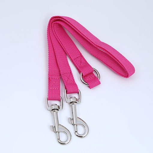 No Tangle Two Dogs Adjustable Leash Dog leash GlamorousDogs Pink