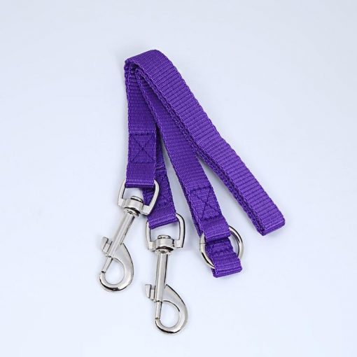 No Tangle Two Dogs Adjustable Leash Dog leash GlamorousDogs Purple