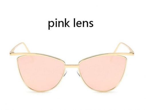 Novelty Cat Eye Sunglasses Stunning Pets dold frame pink