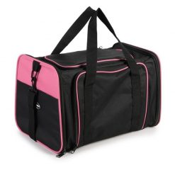 PETCARRYON™: Pet Carrier Bag for Getting Your Pet Everywhere With You High Ticket GlamorousDogs Fits 14 Pound Pets Black & Pink 