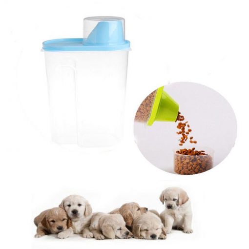 Pet Food Storage Container With Measuring Cup, BPA-Free Food Storage Container GlamorousDogs