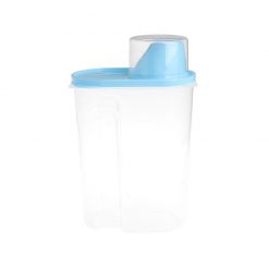 Pet Food Storage Container With Measuring Cup, BPA-Free Food Storage Container GlamorousDogs Blue 