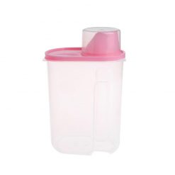 Pet Food Storage Container With Measuring Cup, BPA-Free Food Storage Container GlamorousDogs Pink 