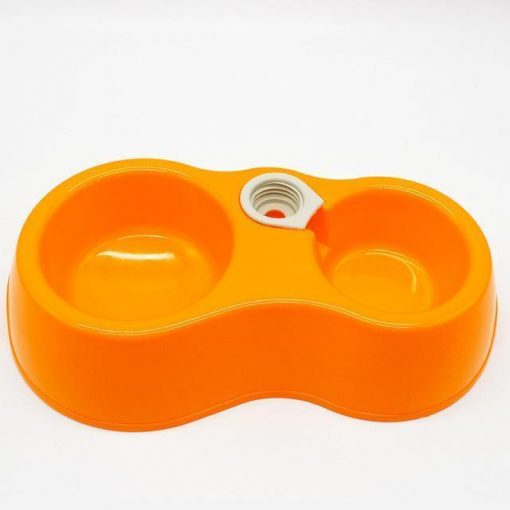 Popular Pets Colorful Automatic Dual-drinking bowl Stunning Pets Orange