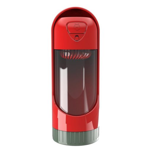 Portable One-handed Watering Bottle Dispenser Dog Bottle GlamorousDogs Red