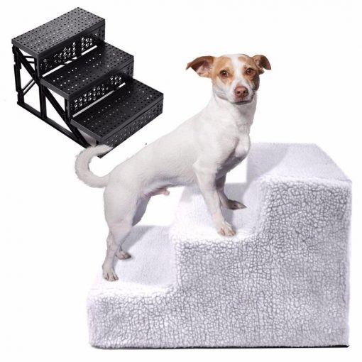 Best Portable 3 Steps Stairs For Dog Training And Playing 4