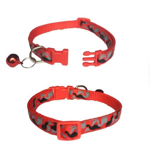 Colorful & Stylish Nylon Dog Collar + Bell (soft/adjustable/multiple options) 5