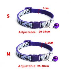 Colorful & Stylish Nylon Dog Collar + Bell (soft/adjustable/multiple options) 14