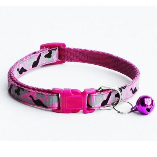 Colorful & Stylish Nylon Dog Collar + Bell (soft/adjustable/multiple options) 7