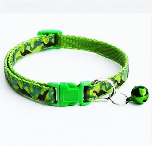 Colorful & Stylish Nylon Dog Collar + Bell (soft/adjustable/multiple options) 8