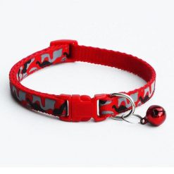 Colorful & Stylish Nylon Dog Collar + Bell (soft/adjustable/multiple options) 20