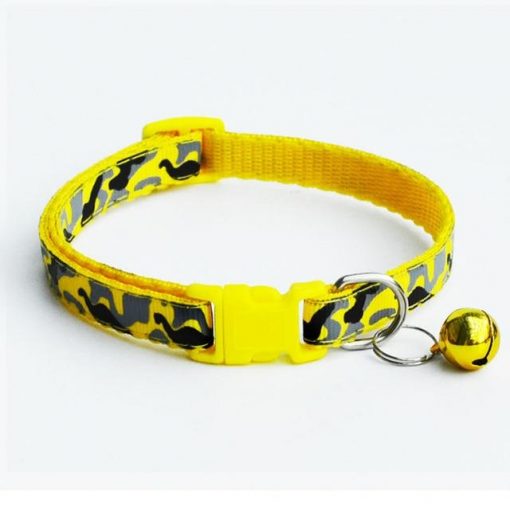 Colorful & Stylish Nylon Dog Collar + Bell (soft/adjustable/multiple options) 9