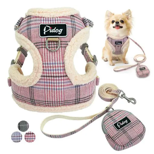No Pull Adjustable Chihuahua Puppy Cat Harness Leash Set For Small Medium Dogs Coat 1