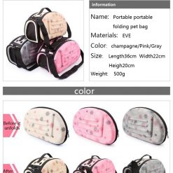 Very Soft Foldable Pet Carrier For Cats and Small Dogs 21