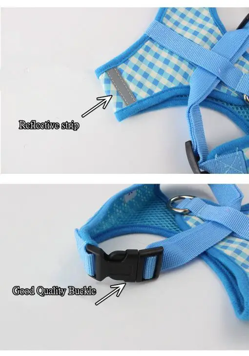 Classic Style Fashionable Dog Harness + Leash (3 sizes/colors) 3