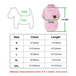100% Cotton Soft Jacket For Dogs - 5 Different Sizes/ 2 Colors 17
