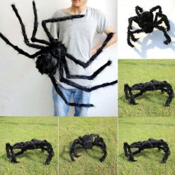 Big Black Made of Plush Spider For Halloween Decoration 9