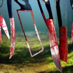 Best Scary Halloween Decoration - 12pcs Of Fake Bloody Knifes 18