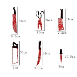 Best Scary Halloween Decoration - 12pcs Of Fake Bloody Knifes 12
