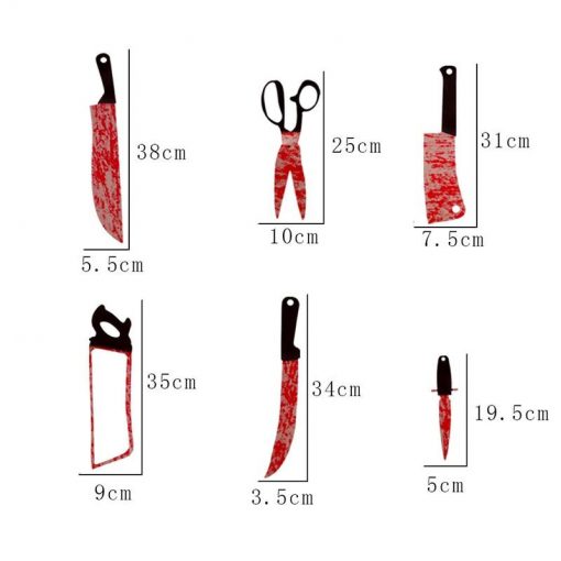 Best Scary Halloween Decoration - 12pcs Of Fake Bloody Knifes 2