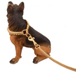 Heavy Duty Luxury Golden Color Dog Leash (medium & large dogs) 10
