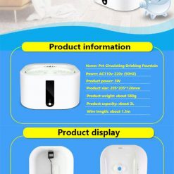 Smart Fully Automatic Drinking Mini Fountain For Pets 13