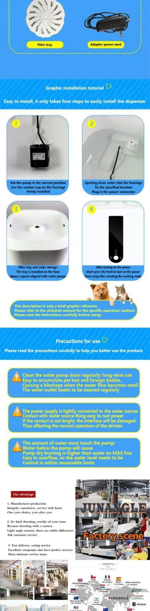 Smart Fully Automatic Drinking Mini Fountain For Pets 6