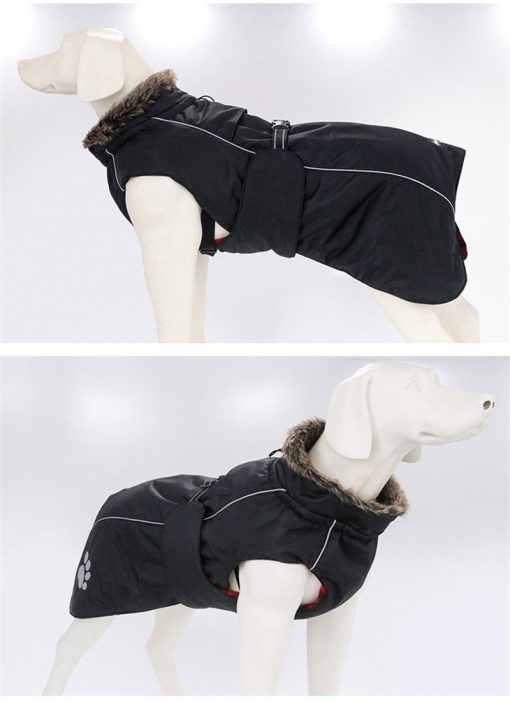 HQ Thick Winter Raincoat For medium And Larger Dog Breeds 9