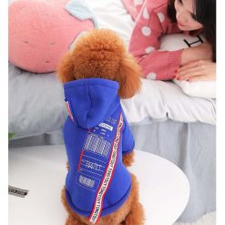 HQ Stylish Blue Winter Jacket For Small and Medium Dogs 12