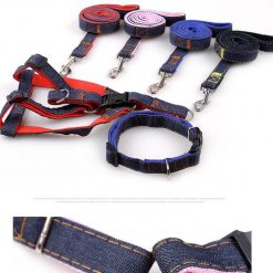 High Quality Jeans Dog Collar And Leash (multiple options) 21