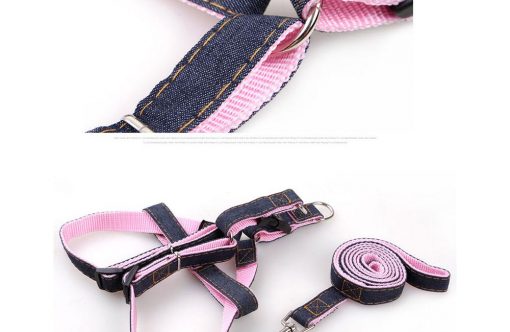 High Quality Jeans Dog Collar And Leash (multiple options) 4