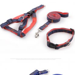 High Quality Jeans Dog Collar And Leash (multiple options) 16