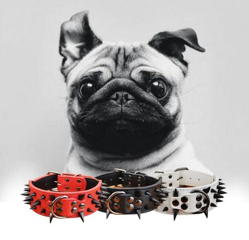 Durable High Quality Spikes Leather Dog Collar (Several Options) 10