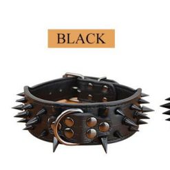 Durable High Quality Spikes Leather Dog Collar (Several Options) 21