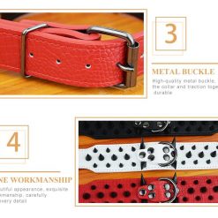 Durable High Quality Spikes Leather Dog Collar (Several Options) 29