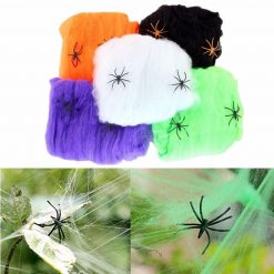Best Party Spiders + Web For Cool Scary Halloween Decoration 17