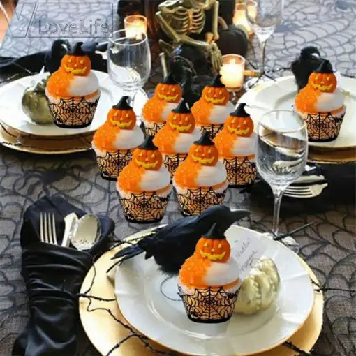 Laser Cut Halloween Decoration For Cupcake & Muffin (12pcs/set) 5