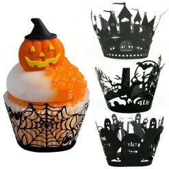 Laser Cut Halloween Decoration For Cupcake & Muffin (12pcs/set) 11