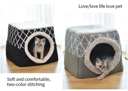Best 2 In 1 Cat Soft Tent & Bed - For Warmer Winter 9
