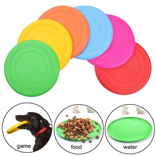 Multi-Functional Dog Flying Silicon Disc - 2 in 1 (Toy + Food Plate) 6