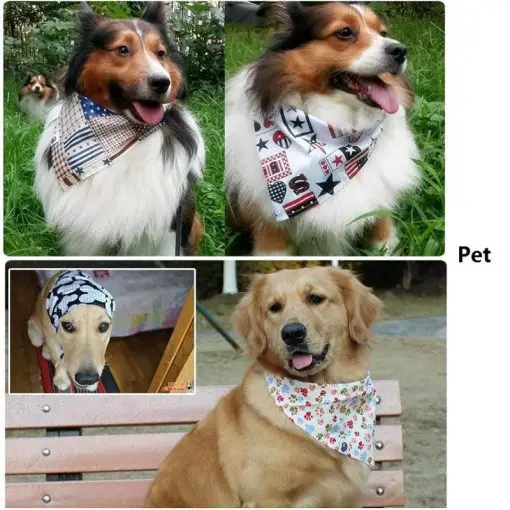 HQ Cute Kids Style Scarf For Dogs - 100% Soft Washable Cotton 1