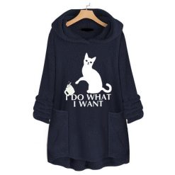 I D0 WHAT I WANT CAT HOODIE WITH EARS 14