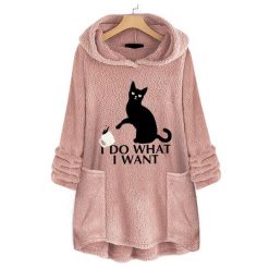 I D0 WHAT I WANT CAT HOODIE WITH EARS 13