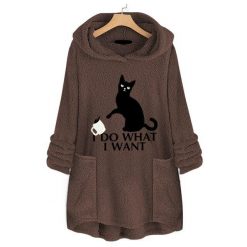 I D0 WHAT I WANT CAT HOODIE WITH EARS 19