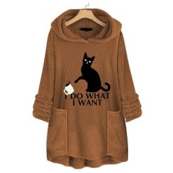 I D0 WHAT I WANT CAT HOODIE WITH EARS 20