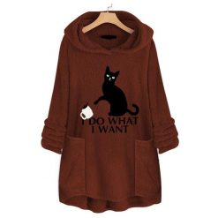 I D0 WHAT I WANT CAT HOODIE WITH EARS 18