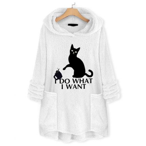 I D0 WHAT I WANT CAT HOODIE WITH EARS 11