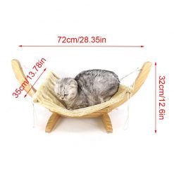 Best Luxury Pet Wooden Hammock Suitable for Cats & Smaller Dogs 18