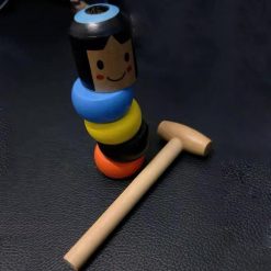 LITTLE WOODEN MAN WHO CAN'T BEAT INTERESTING MAGIC TOY (Not much stock, hurry up!!) 7
