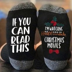 Christmas Socks For Women Men, Funny Dress Socks, If You Can Read This Socks 7